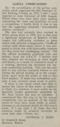 RW Pat Bird letter 160977